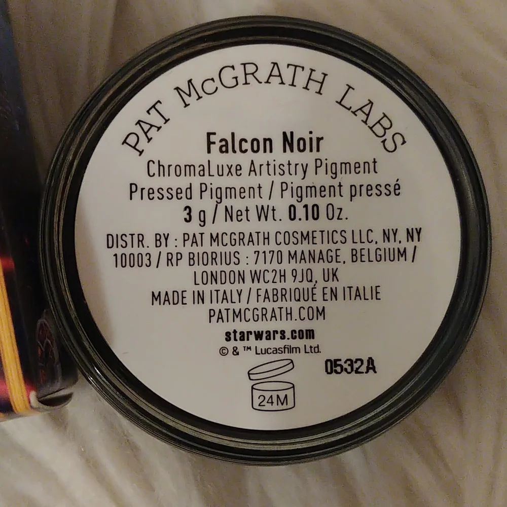 💝FIRM! NWT PAT MCGRATH STAR WARS CHROMALUXE ARTISTRY PIGMENT FALCON NOIR